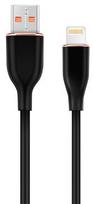 Laidas Gembird Premium silicon USB Type-A Male (vyriška), Lightning Male (vyriška), 1.5 m, juoda sp.
