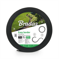 Vejos bortas Bradas Easy Border, 1000 cm x 4 cm, juoda sp.