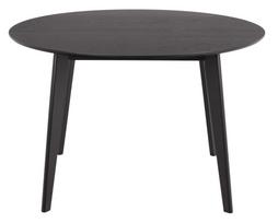 Stalas Roxby, juoda sp., 120 cm x 120 cm x 76 cm