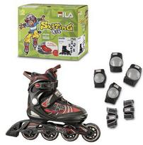 Riedučiai Fila J-One Combo, juoda sp./raudona sp., 28-32