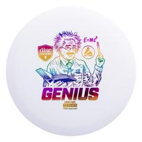 Diskgolfo diskas Discmania Genius Driver 7/5/-4/1, 21.1 cm x 21.1 cm, balta sp.