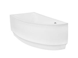 Vonia, laisvai pastatoma Besco Praktika, 150 cm x 70 cm x 57.5 cm, kairinė, balta sp.
