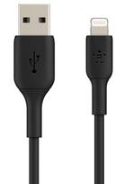 Laidas Belkin AKBLKTUPBVLTG3M, USB/Apple Lightning, juoda sp.