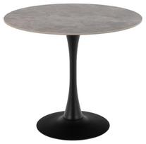 Stalas Malta, juoda sp./pilka sp., 90 cm x 90 cm x 75 cm