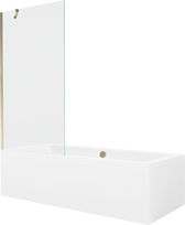Vonia, su sienele su sienele, kampinė Mexen Cube, 180 cm x 80 cm x 39 cm, stačiakampis, balta sp.