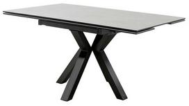 Valgomojo stalas išskleidžiamas MC Akcent Pallini, pilka sp., 90 - 150 cm x 150 cm x 76 cm