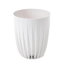 Gėlių vazonas Lamela Mira 908-05, plastikinis, Ø 30 cm, balta sp.