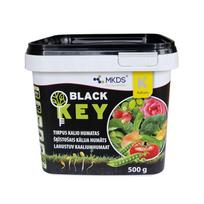 Trąšos, kalio humatas augalų įsišaknijimui, derlingumui gerinti Mkds BLACK KEY, miltelinės, 0.5 kg