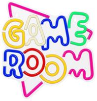 Dekoracija Neolia Game Room su LED apšvietimu, 34.5 cm, 32.5 cm, įvairių spalvų
