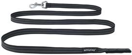 Šuns pavadėlis Amiplay Rubber, juoda sp., 2m x 1.6cm
