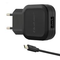 Telefono įkroviklis Qoltec, Micro USB/AC, juoda sp., 12 W