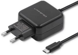 Telefono įkroviklis Qoltec 50196, Micro USB/Europlug, juoda sp., 12 W