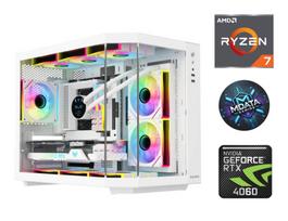 Stacionarus kompiuteris Mdata Ryzen 7 8700F, DDR5 32GB, SSD+HDD 1 TB 1 TB, RTX 4060 8GB Gaming