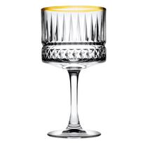 Vyno taurių komplektas Pasabahce Elysia Gold, stiklas, 0.5 l, 4 vnt.
