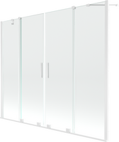 Vonios sienelė Mexen Velar Duo II, 200 cm x 150 cm, balta sp./grūdintas