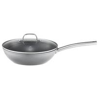 Keptuvė su dangčiu Ambition Bubble Qualum Basic, Ø 28 cm, aliuminis/plienas/stiklas