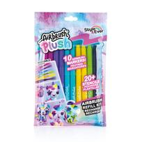 Pučiamų flomasterių rinkinys Airbrush Plush, vienpusiai, įvairių spalvų, 10 vnt.