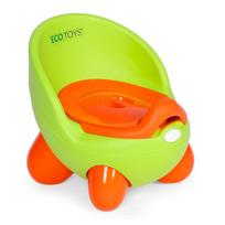 Naktipuodis EcoToys PP112, žalia sp./oranžinė sp., 28 cm x 29 cm x 36 cm