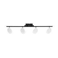 Šviestuvas lubų Domoletti Plate LED16019A-4TU, LED, 3000 °K, 4 x 3.5 W, juoda sp.