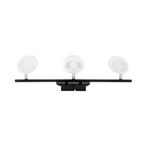 Šviestuvas lubų Domoletti Plate LED16019A-3TU, LED, 3000 °K, 3 x 3.5 W, juoda sp.