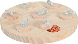 Dubenėlis graužikams Zolux Neolife Wooden plate for rabbit treats, 23 cm x 23 cm x 3 cm, ruda sp.