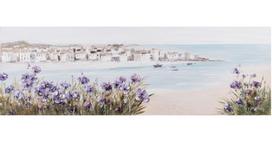 Foto paveikslas Home4you Beach/Purple Flowers, 150 cm x 50 cm