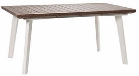 Lauko stalas Keter Harmony Extendable, ruda sp./balta sp.