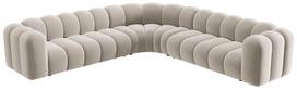 Modulinė sofa Micadoni Lupine Sal1, smėlio sp., 309 x 309 cm x 70 cm