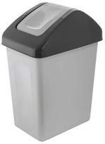 Šiukšliadėžė Branq Plastik, pilka sp., 25 l, 50 cm x 39 cm