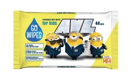 Drėgnos servetėlės Minions Gowipes 44vnt, 3 sl