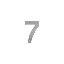 Durų numeris "7" Haushalt SS-7, 14.4 cm x 9.3 cm, nerūdijantysis plienas, nerūdijančiojo plieno sp.