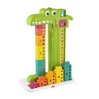 Skaičiavimo žaidimas, krokodilas Fisher Price Adding, žalia sp./įvairių spalvų, 10 vnt.