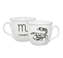 Puodelis Ambition Zodiac Scorpion, balta sp./juoda sp., 0.55 l