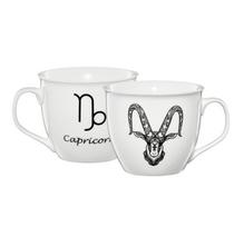 Puodelis Ambition Zodiac Capricorn, balta sp./juoda sp., 0.55 l