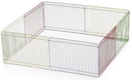 Narvas graužikams Beeztees Rodent Playpen, 85 cm x 85 cm x 34 cm, mėlyna sp./raudona sp./geltona sp.