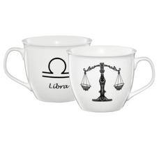 Puodelis Ambition Zodiac Libra, balta sp./juoda sp., 0.55 l