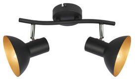 Šviestuvas lubų Candellux Diso 92-63427, E27, 2 x 40 W, aukso sp./juoda sp.