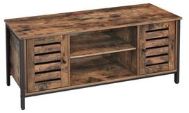 TV staliukas Songmics, ruda sp./juoda sp., 110 cm x 40 cm x 50 cm