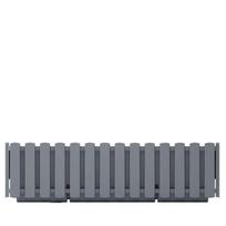 Gėlių vazonas Prosperplast BOARDEE FENCYCASE DDEF600-405U, plastikinis, 58 cm x 18 cm, Ø 58 cm, pilka sp.