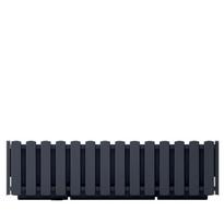 Gėlių vazonas Prosperplast BOARDEE FENCYCASE DDEF600-S433, plastikinis, 58 cm x 18 cm, Ø 58 cm, antracito sp.