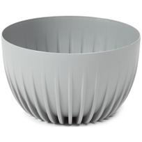 Gėlių vazonas Lamela Mira, plastikinis, 30 cm x 30 cm, Ø 30 cm, pilka sp.