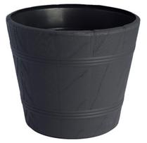 Gėlių vazonas Form Plastic 3, plastikinis, 26 cm x 26 cm, Ø 26 cm, pilka sp.