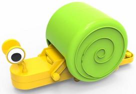 Žaislas 4M Snail Robot, geltona sp./žalia sp.