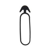 Augalų tvirtinimo žiedai Bradas Anchor Rubber Tie Vmq, 5 cm x 0.4 cm, 5 cm, guma, juoda sp.