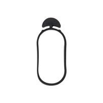 Augalų tvirtinimo žiedai Bradas Anchor Rubber Tie, 5 cm x 0.4 cm, 5 cm, guma, juoda sp.