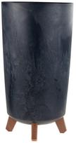 Gėlių vazonas, plastikinis, 19.5 cm x 19.5 cm, Ø 19.5 cm, pilka sp.