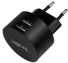 Adapteris Logilink PA0218, 2 x USB, juoda sp., 10 W