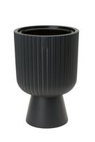 Gėlių vazonas Form Plastic KELI MIKA 5130-014, plastikinis, Ø 29 cm, antracito sp.
