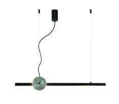 Šviestuvas kabinamas Viokef Anais, LED, 3000 °K, 1 x 24 W, juoda sp./žalia sp.