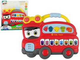 Vaikiškas pianinas, gaisrinė Lean Toys Music Interest